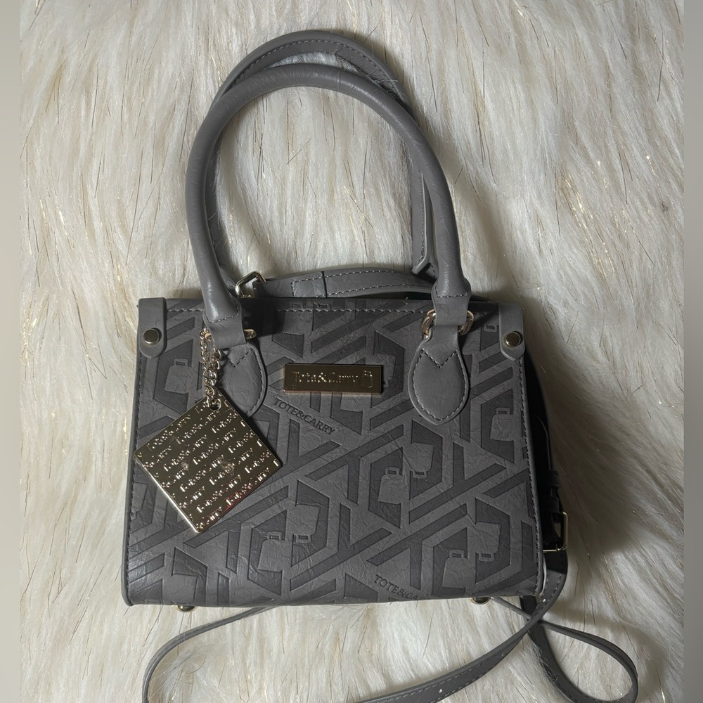 Tote & Carry Mini Tote Gray Graffiti